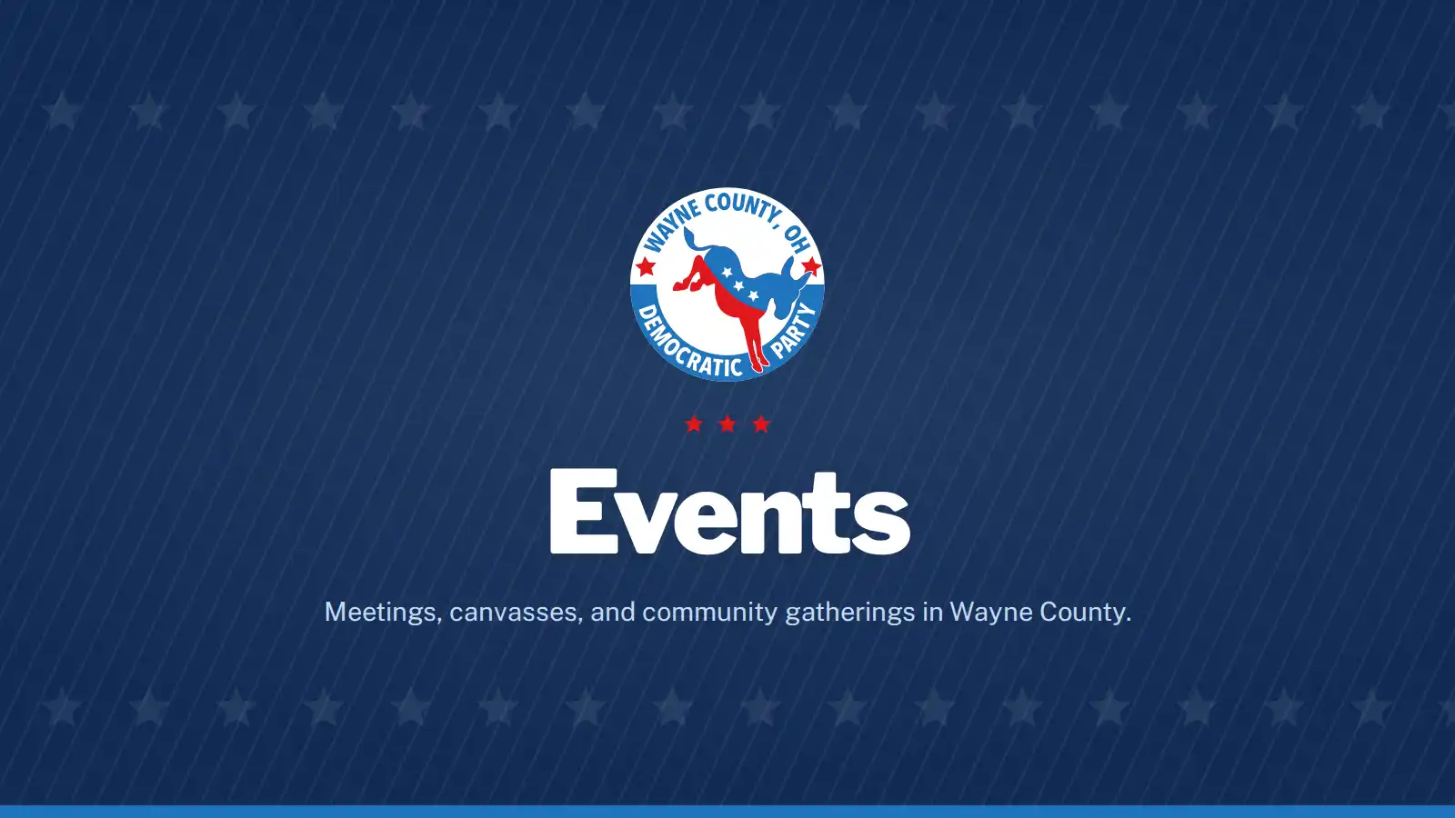 Monthly Democratic Party Executive Committee Meeting